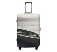 GTKSYNVE Housse de bagage bateau au bord de la mer approuvée par la TSA, housse de protection en élasthanne extensible lavable pour bagages de voyage grande taille pour 45,7 à 81,3 cm, Noir , M