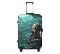 GTKSYNVE Housse de bagage Cool Octopus Diver pour valise, approuvée par la TSA, housse de protection en élasthanne extensible, lavable, housse de bagage de voyage, grande housse pour 45,7 à 81,3 cm