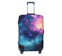 GTKSYNVE Housse de bagage Cool Star River pour valise, approuvée par la TSA, housse de protection en élasthanne extensible, lavable, housse de bagage de voyage, grande housse pour 45,7 à 81,3 cm, Noir