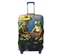 GTKSYNVE Housse de bagage de nombreuses grenouilles chantant sur les branches pour valise, approuvée par la TSA, housse de protection en élasthanne extensible lavable pour bagages de voyage grande