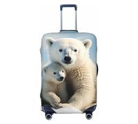 GTKSYNVE Housse de bagage en élasthanne extensible lavable pour valise, approuvée par la TSA, housse de bagage de voyage pour 45,7 à 81,3 cm, Noir , L