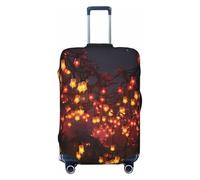 GTKSYNVE Housse de bagage en forme de lanterne en papier pour valise, approuvée par la TSA, housse de protection extensible en élasthanne lavable, housse de bagage de voyage, grande housse de