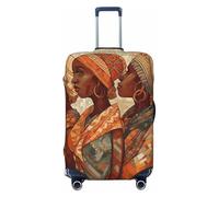 GTKSYNVE Housse de bagage en poterie ethnique africaine pour valise, approuvée TSA, housse de protection en élasthanne extensible, lavable, housse de bagage de voyage, grande housse pour 45,7 à 81,3