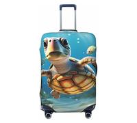 GTKSYNVE Housse de bagage motif tortue de mer pour valise, approuvée par la TSA, housse de protection extensible en élasthanne lavable, housse de bagage de voyage, grande housse pour 45,7 à 81,3 cm