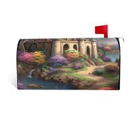 GTKSYNVE Housses magnétiques colorées de boîte aux lettres de taille standard, 64,8 x 53,3 cm, imperméables et personnalisées pour boîte aux lettres de jardin et décoration extérieure