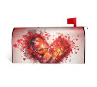 GTKSYNVE Housses magnétiques de boîte aux lettres abstraites de taille standard 64,8 x 53,3 cm - Couverture décorative imperméable pour boîte aux lettres personnalisée pour décoration de jardin et