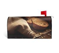 GTKSYNVE Housses magnétiques de boîte aux lettres de pain et de blé de taille standard, 53,3 x 45,7 cm, enveloppes décoratives imperméables pour boîte aux lettres personnalisées pour décoration de