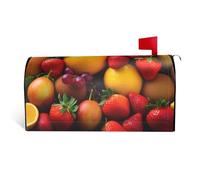 GTKSYNVE Housses magnétiques de boîte aux lettres de taille standard de 64,8 x 53,3 cm - Motif fruits frais - Couverture décorative imperméable pour boîte aux lettres personnalisée pour jardin et