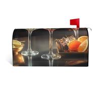 GTKSYNVE Housses magnétiques de boîte aux lettres de taille standard pour cocktail, 53,3 x 45,7 cm, housses de boîte aux lettres décoratives imperméables pour boîte aux lettres personnalisées pour