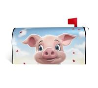 GTKSYNVE Housses magnétiques de boîte aux lettres souriantes de taille standard - 53,3 x 45,7 cm - Couverture décorative imperméable pour boîte aux lettres personnalisée pour décoration de jardin et