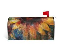 GTKSYNVE Housses magnétiques multicolores abstraites pour boîte aux lettres de taille standard, 64,8 x 53,3 cm, couverture décorative imperméable pour boîte aux lettres personnalisée pour décoration
