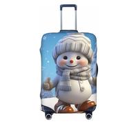 GTKSYNVE Jolie housse de bagage pour valise de snowboard, bonhomme de neige, approuvée TSA, housse de protection en élasthanne extensible, lavable, housse de bagage de voyage, grande housse de