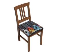 GTKSYNVE Lot de 2 housses de tabouret de bar colorées et imperméables - Antidérapantes - Lavables