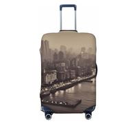 GTKSYNVE Mumbai City of Dreams Housse de bagage pour valise, approuvée par la TSA, housse de protection en élasthanne extensible, lavable, housse de bagage de voyage, grande housse pour 45,7 à 81,3 cm
