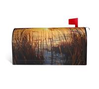 GTKSYNVE Reeds by The River - Housses magnétiques de boîte aux lettres de taille standard, 64,8 x 53,3 cm, imperméables et personnalisées pour boîte aux lettres pour décoration de jardin et