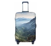 GTKSYNVE Rock Mountain Housse de bagage pour valise, approuvée TSA, housse de protection en élasthanne extensible lavable pour bagages de voyage grande taille 45,7 à 81,3 cm, Noir , M