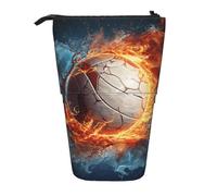 GTKSYNVE Trousse à crayons sur pied télescopique avec fermeture éclair pour Noël, vacances, Nouvel An, volley-ball