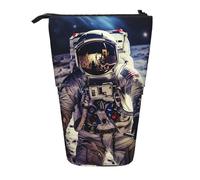 GTKSYNVE Trousse à crayons télescopique avec fermeture éclair - Motif astronaute américain - Pour Noël, vacances, Nouvel An