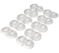 Gtl tirinnanzi - rosace universelle blanche ouverte pour valve monotube - 10 pices