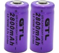 GTL16340 Pile au lithium, capacité 2800mAh, capacité opérationnelle 3,7V, 163403 10pcs