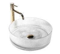 GTM Design Vasque à Poser Salle de Bain - Lavabo Salle de Bain - Vasque a Poser - Evier Lave Main - Lavabo Wc - Modèle 12