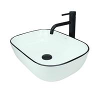 GTM Design Vasque à Poser Salle de Bain - Lavabo Salle de Bain - Vasque a Poser - Evier Lave Main - Lavabo Wc - Modèle 7