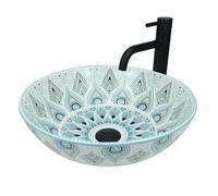 GTM Design Vasque à Poser Salle de Bain - Lavabo Salle de Bain - Vasque a Poser - Evier Lave Main - Lavabo Wc - Modèle 9