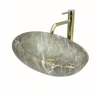 GTM Design Vasque à Poser Salle de Bain - Lavabo Salle de Bain - Vasque a Poser - Evier Lave Main - Lavabo Wc - Modèle 2