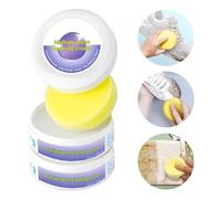 GTNCE 2 Pièces Crème Nettoyante Multifonctionnelle pour Chaussures Blanches, Nettoyant Chaussure Blanche, Nettoyant Anti-Taches pour Baskets avec Éponge, Pâte de Nettoyage pour Toutes les Surfaces