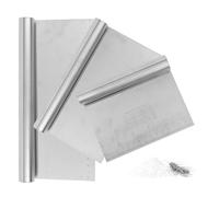 GTNCE 3 Pièces Coupe Pate Boulangerie en Acier Inoxydable, 15/20/25cm Spatule Cuisine Inox, Spatule Patisserie avec Échelle de Mesure, Grattoir à Pâte Pour Corne Patisserie Gâteaux Pizzas Tartes