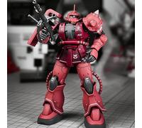 GTO Char's Zaku HG 1/144 Mech, Kit d'assemblage de modèles, figurines d'action, décoration de bureau, poupée, Puzzle pour garçons, jouets, cadeau à collectionner Rouge