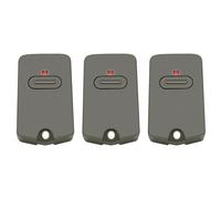 GTO Lot de 3 émetteurs de télécommande pour ouvre-porte Rb741/FM135 Marron