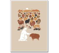 Gtoaxxno Affiches chrétiennes - Affiche Jésus Femme Guérie, Versets la Bible, Histoire Peinture pour la maison le salon la chambre à coucher le bureau l'étude, sans cadre (A, 30 x 40 cm)