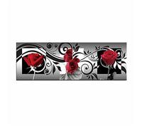 Gtohoo 5D Diamond Painting Kit Complet Rose rouge noir et blanc,Broderie Diamant Grand Format,Diamant Painting Strass Complet Point De Croix Broderie Diamond Painting Kits, Décoration Maison 50x100cm