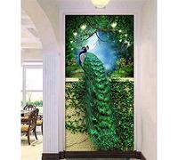 Gtohoo Broderie Diamant Kit Complet beau paon,5D Diamond Painting Grand Format,DIY Peinture Diamant Art Créatifs pour Adultes Enfant,Diamant Canevas Perle a Coller,Strass Image Décor Cadeau 40x120cm