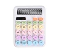 GTOULHH Calculateur Rentree Scolaire Calculatrice Solaire Multifonctionnelle De Bureau À 12 Chiffres avec Écran LED for Bureau Fournitures de Bureau(White)