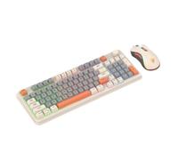GTOULHH Combo Clavier et Souris, Clavier Et Souris Ergonomiques Combo Clavier D'ordinateur Filaire USB Souris Clavier 94 Touches Ensemble Clavier(Multi-colored1)