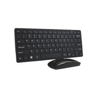 GTOULHH Combo Clavier et Souris, Clavier Et Souris sans Fil Combo Clavier D'ordinateur Ergonomique Souris sans Fil Réglable Ensemble Clavier(Black)