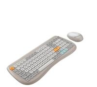 GTOULHH Combo Clavier et Souris, Clavier Souris Combo 102 Touches Clavier Ergonomique Mignon Filles 2.4G USB Clavier Ensemble Clavier(G)