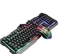 GTOULHH Combo Clavier et Souris, Ensemble Clavier Ensemble Souris Ordinateur Filaire Clavier Et Souris Clavier Souris Clavier Rétro-éclairé Ensemble Clavier(Black)
