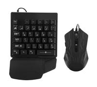 GTOULHH Combo Clavier et Souris, Ensemble Clavier Et Souris À Une Main, Combinaison, Manipulateur D'ordinateur Universel Ensemble Clavier