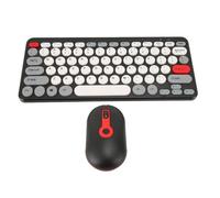 GTOULHH Combo Clavier et Souris, Ensemble Clavier Et Souris, Capuchons De Touches Ronds Minces, Combo Ergonomique Muet for Ordinateur De Bureau Ensemble Clavier(Black)