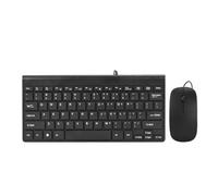 GTOULHH Combo Clavier et Souris, Ensemble Clavier Et Souris Filaire USB, Ensemble Clavier Et Souris Filaires for Ordinateur Ensemble Clavier(Black)