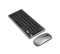 GTOULHH Combo Clavier et Souris, Ensemble Clavier Et Souris sans Fil À Trois Modes for Bureau d'affaires Ensemble Clavier