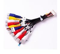 gtpartes Double XDCPA10BT pour pré-ampli vidéo AV entrée et sortie caméra câble 18 broches connecteur Plug and Play connecteurs de remplacement