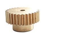GTPBAO 1 engrenage cylindrique 0,5 m 75 dents avec pignon d'entraînement à engrenage droit en cuivre étagé, module 0,5, transmission à dents droites 75 dents Matériel d'arbre(Step 15mm bore 4mm)