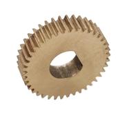 GTPBAO 1 engrenage cylindrique en cuivre, module 0,5, 38 dents, 20 x 5 mm, pignon droit plat, transmission 0,5 m, 38 dents Matériel d'arbre(5x4mm D BORE)