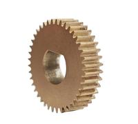 GTPBAO 1 engrenage plat en cuivre de 0,5 module, 57 dents, 0,5 m, 57 dents, roue dentée cylindrique, épaisseur 5 mm, dents droites, pignon d'entraînement Matériel d'arbre(4x3.5mm D BORE)