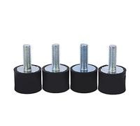GTPBAO Bague de Goujons 4 Pcs Filetage Caoutchouc Supports, M8 Caoutchouc Supports Amortisseur Anti Vibration Supports Isolateur Cylindrique Amortisseur Isolateur fileté (Color : M8 40 * 20mm)