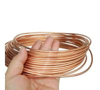 GTPBAO Bobine de tube en cuivre souple de 1 mètre, 2 mm, 3 mm, 4 mm, 9 mm, 10 mm, 12 mm, fil de cuivre pur à 99,9%, for climatiseur, refroidissement, bricolage, artisanat, industriel droit(8mm x 1mm)